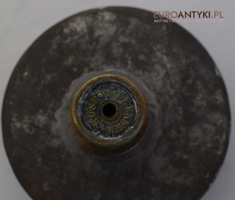 Antyczny lampion z witrażem lampka z lat 1900 muzealny okaz dekoracja vintage do domu