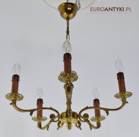 żyrandol z mosiądzu