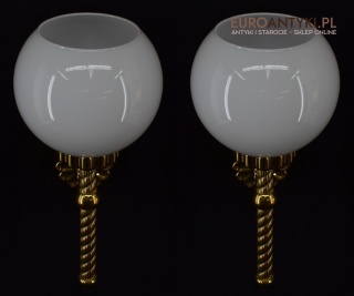 Łazienkowe kinkiety stylowe lampki ścienne pozłacane retro vintage oświetlenie ekskluzywne