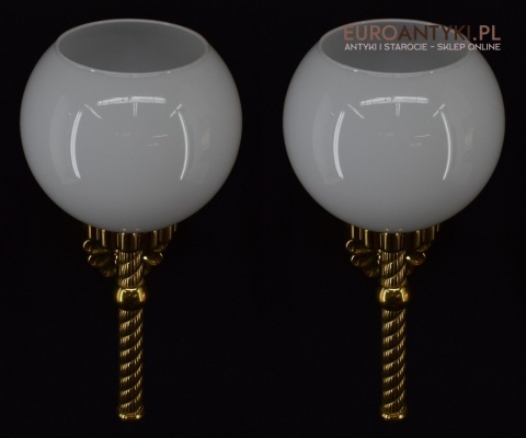 Łazienkowe kinkiety stylowe lampki ścienne pozłacane retro vintage oświetlenie ekskluzywne