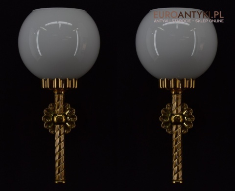 Łazienkowe kinkiety stylowe lampki ścienne pozłacane retro vintage oświetlenie ekskluzywne