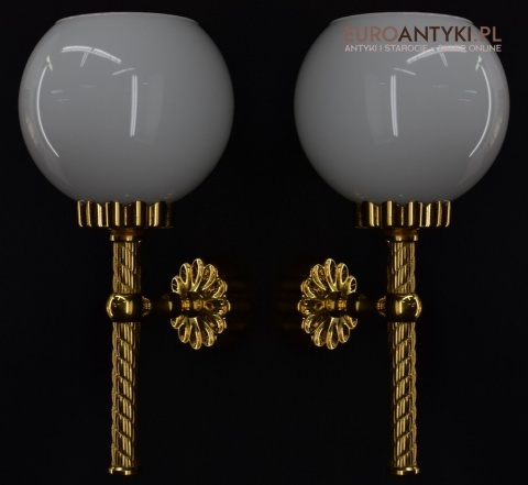 Łazienkowe kinkiety stylowe lampki ścienne pozłacane retro vintage oświetlenie ekskluzywne