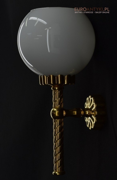 Łazienkowe kinkiety stylowe lampki ścienne pozłacane retro vintage oświetlenie ekskluzywne