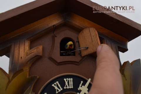Zegar z Kukułką szwarcwald Engstler Wagowy 8-dniowy MADE IN WEST GERMANY - HUBERT HERR - TRIBERG