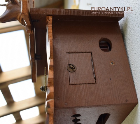 Zegar z Kukułką szwarcwald Engstler Wagowy 8-dniowy MADE IN WEST GERMANY - HUBERT HERR - TRIBERG