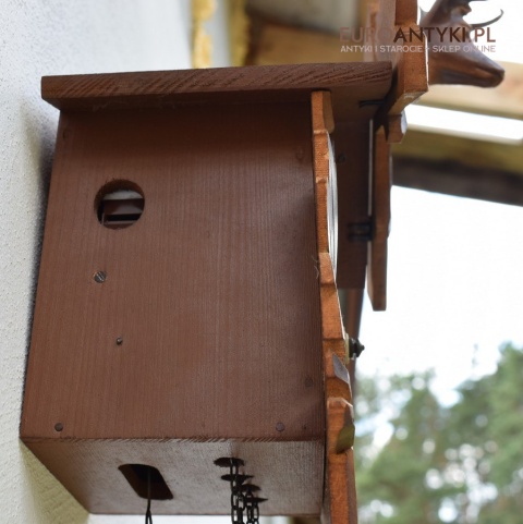 Zegar z Kukułką szwarcwald Engstler Wagowy 8-dniowy MADE IN WEST GERMANY - HUBERT HERR - TRIBERG