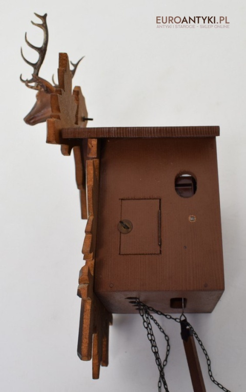 Zegar z Kukułką szwarcwald Engstler Wagowy 8-dniowy MADE IN WEST GERMANY - HUBERT HERR - TRIBERG