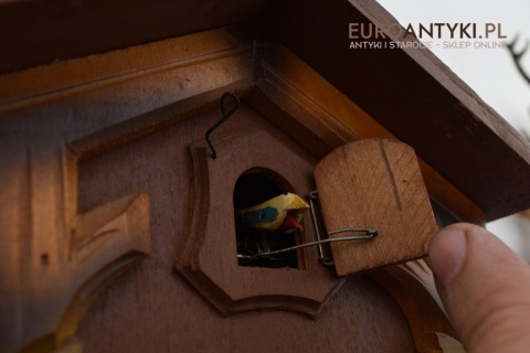 Zegar z Kukułką szwarcwald Engstler Wagowy 8-dniowy MADE IN WEST GERMANY - HUBERT HERR - TRIBERG