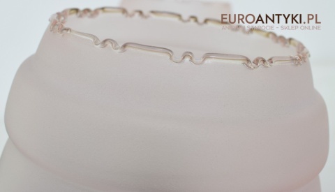 XL Duże kinkiety do dworku, gabinetu. Lampy ścienne z różowymi kloszami, oświetlenie Chesterfield.