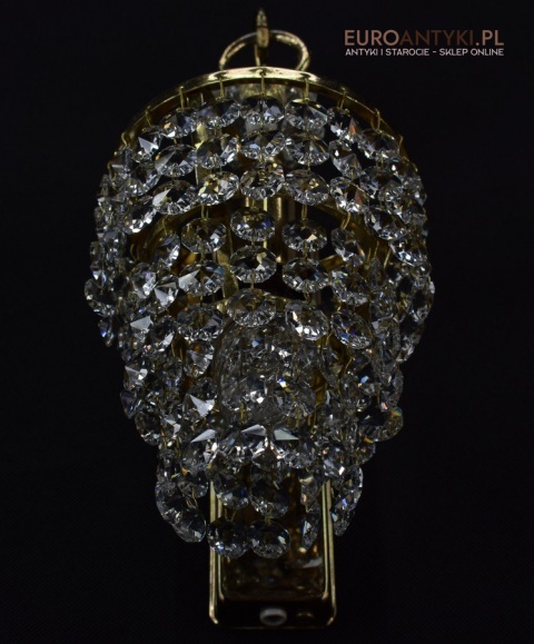 kryształowy kinkiet