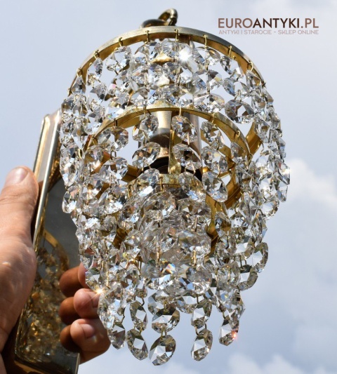 kinkiet z kryształami