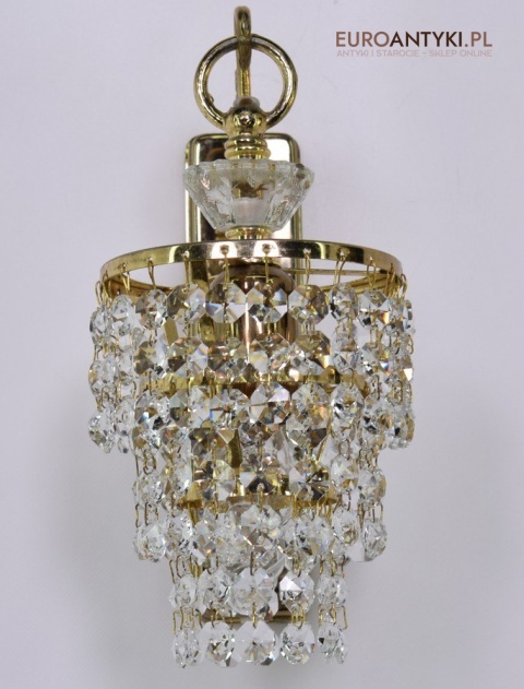 kinkiet z kryształkami