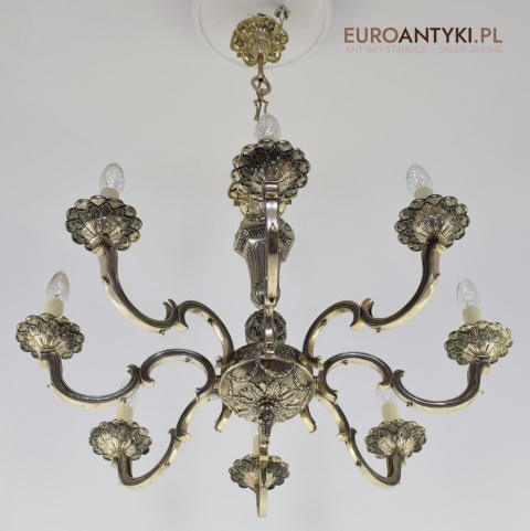 żyrandol stare srebro
