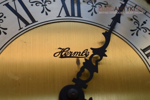 Antyk. Stary zegar HERMLE wiszący ścienny 3 obicążniki. Wybija piękną melodie co 15 minut