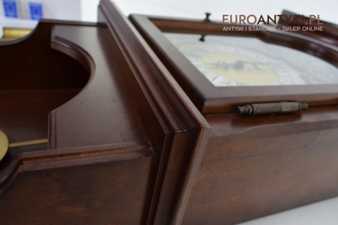 Antyk. Stary zegar HERMLE wiszący ścienny 3 obicążniki. Wybija piękną melodie co 15 minut