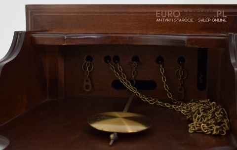 Antyk. Stary zegar HERMLE wiszący ścienny 3 obicążniki. Wybija piękną melodie co 15 minut