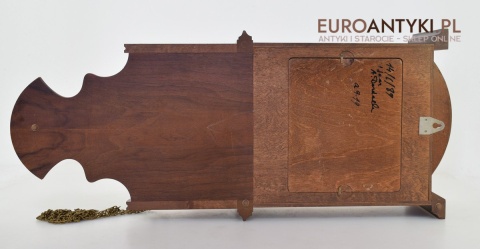 Antyk. Stary zegar HERMLE wiszący ścienny 3 obicążniki. Wybija piękną melodie co 15 minut