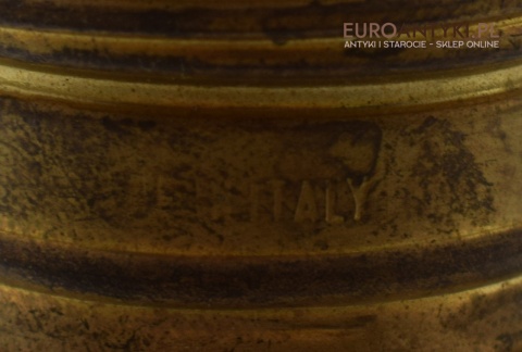 Secesyjna lampa sufitowa do pałacu zamku. Żyrandol antyczny ze szlifowanym kloszem antyk Art Nouveau