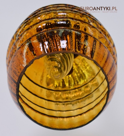 Retro kinkiety skandynawskie lampy ścienne mosiężne z miodowymi kloszami