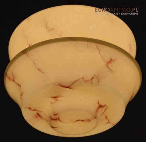 Oświetlenie Art Deco lampa sufitowa marmurkowe szkło. Retro lampy do domu.