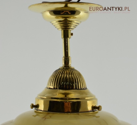 Oświetlenie Art Deco lampa sufitowa marmurkowe szkło. Retro lampy do domu.