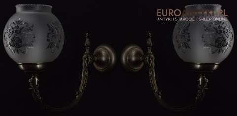 Srebrne kinkiety salonowe lampy ścienne do łazienki ganku holu oświetlenie retro