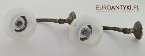 Srebrne kinkiety salonowe lampy ścienne do łazienki ganku holu oświetlenie retro