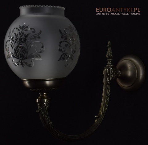 Srebrne kinkiety salonowe lampy ścienne do łazienki ganku holu oświetlenie retro