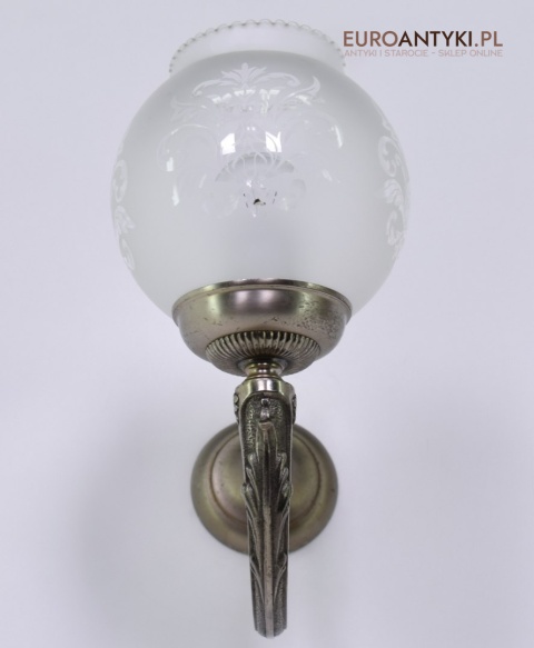 Srebrne kinkiety salonowe lampy ścienne do łazienki ganku holu oświetlenie retro