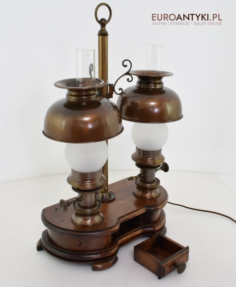 lampa na biurko antyk