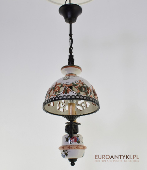 rustykalna lampa sufitowa