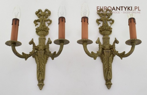 para kinkietów ludwik xv