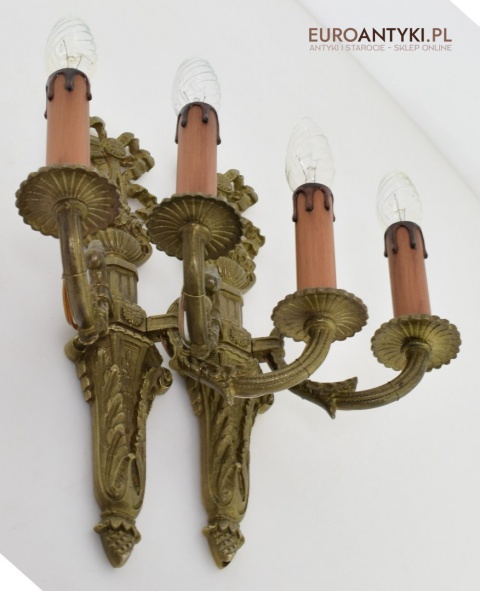 kinkiety pałacowe w stylu ludwik