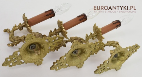 kinkiety z mosiądzu