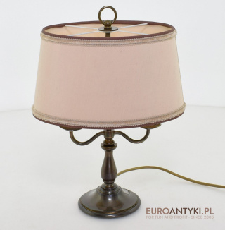 Mała lampka w stylu Empire. Lampa vintage na biurko. Galeria starych lamp.