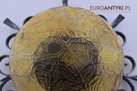 żółty klosz rustykalny