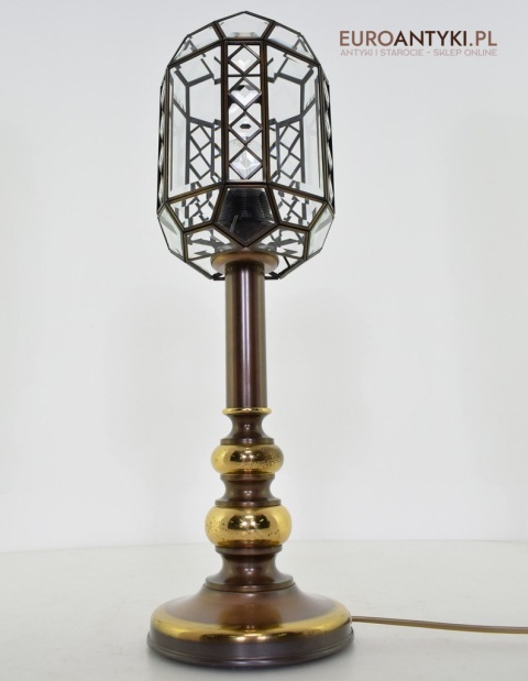 lampa stołowa witrażowa