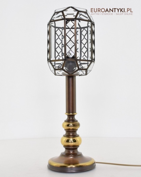 lampa stołowa z witrażem