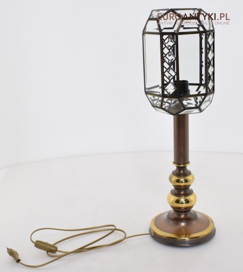 gabinetowa lampa witrażowa