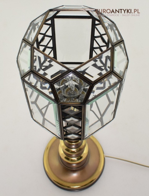 witrażowa lampa gabinetowa