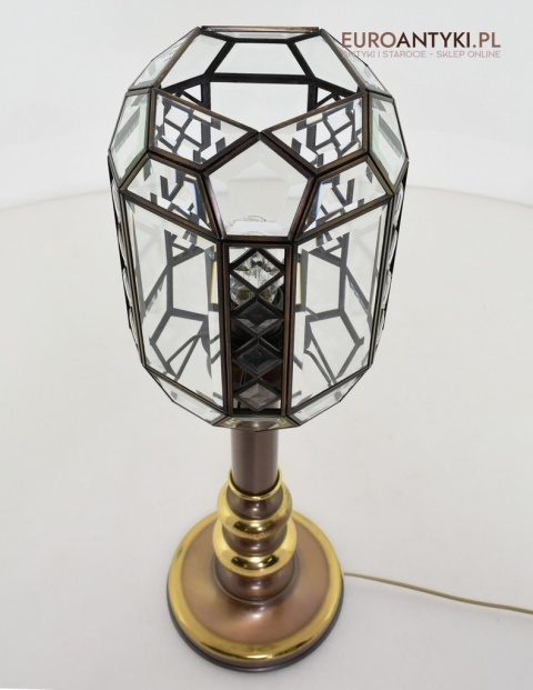 witrażowa lampa na stolik