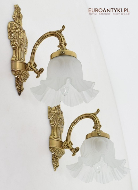 stylowe kinkiety z kloszami