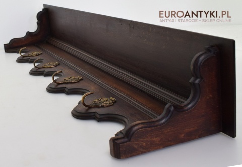 ciemny brązowy wieszak