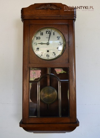 VEDETTE zegar skrzyniowy ścienny. Zabytkowy włoski zegar skrzyniowy.