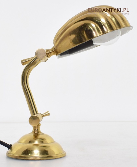 muszelka lampka mosiężna