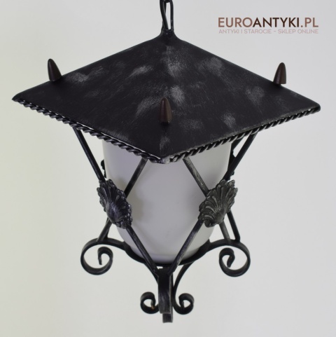 babcina lampa rustykalna
