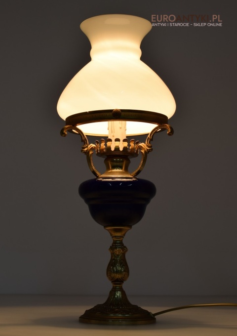 babcina mosiężna lampka