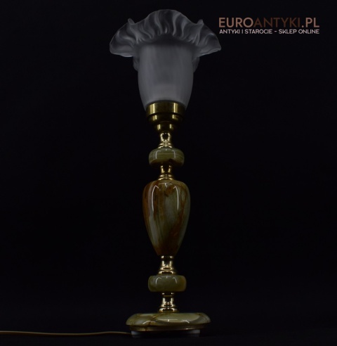 zabytkowa lampa onyksowa