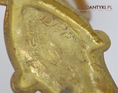 2 secesyjne kinkiety z mosiądzu