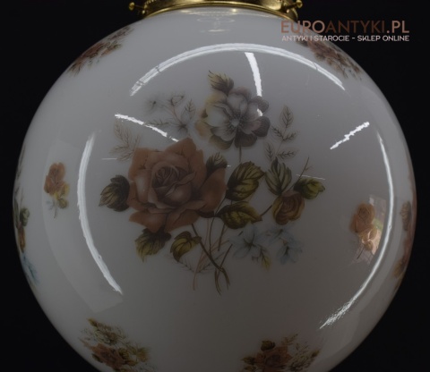 Szklana kula lampa sufitowa vintage